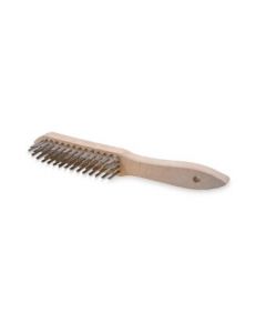 Hand-held brushes wooden body 4-rows straight steel wire 0.35mm. 0001-151134 OSBORN