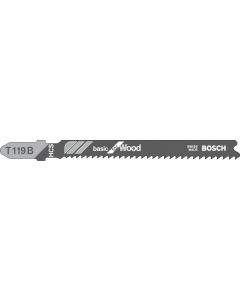 Jigsaw Blades T119B  92.0 mm BASIC FOR WOOD 3tk/p BOSCH 2608630878