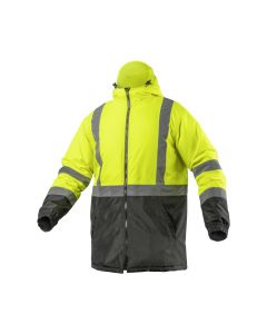 LEDA warning insulated bomber jacket yellow size 52 HT5K330-L HÖGERT