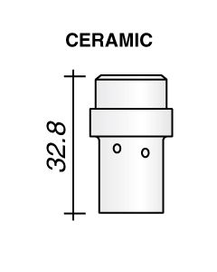 Gas diffuser EP36 (60% 340A CO2-320A Mix) ceramic white TRAFIMET ME0517
