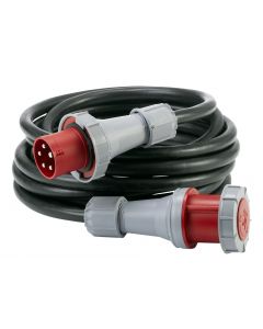 Extension cable 10m INDUSTRIAL neopreen H07RN-F 5G10.0 CEE 5x63A,400V VKD106310 HEDI