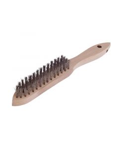 Hand brushes 2 row crimped with stainless wire 0.35mm 104.621 LESSMANN