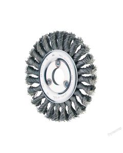 Wheel brush d.100x12x16 Knotted wire 0.50mm 621151-3008