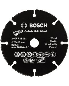 Cutting disc GWS 12V-76  76x1.0x10 TUNGSTEN Carbide BOSCH 2608623011